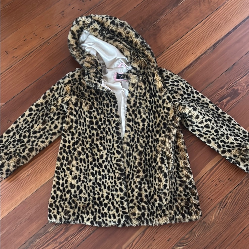Crewcuts Leopard Print Kids Puffer Jacket